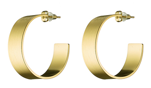 Women's earrings Art 02142 steel 316L rings gold
