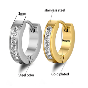  Earrings bode 2167 steel 316L rings gold