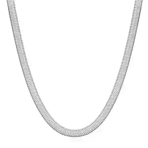 Womens necklace steel 316L silver 