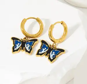 Children's earrings hypoallergenic rings steel 316L gold 