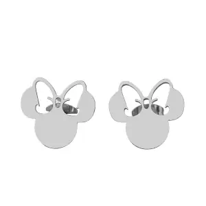 Children's earrings hypoallergenic Mini steel 316L silver