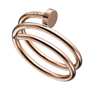 Γυναικείο δαχτυλίδι ατσάλι 316L ροζ-χρυσό Art 02429