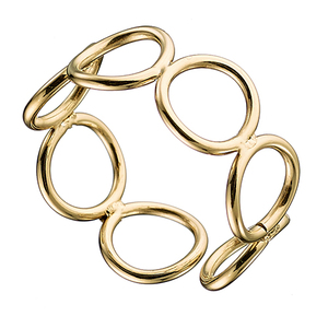 Women's ring 02430 steel 316L gold