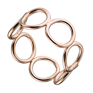 Women's ring 02430 steel 316L rose gold