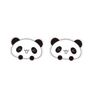 Παιδικά σκουλαρίκια υποαλλεργικά Panda ατσάλι 316L ασημί