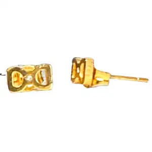 Children's earrings hypoallergenic Bird steel 316L gold