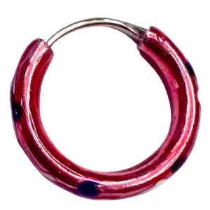 Σκουλαρίκια κρικάκια ζευγάρι 12mm ασήμι 925 σε ροζ bode 00377-2