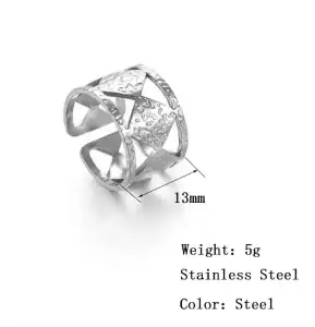 Γυναικείο δαχτυλίδι bode 02462 ατσάλι 316L ασημί