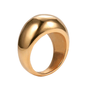Women's ring steel 316L rose-gold