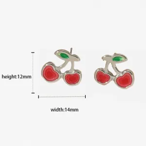 Children's earrings hypoallergenic steel 316L silver 