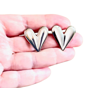 Γυναικεία σκουλαρίκια Καρδιά ατσάλι 316L χρυσό bode 02693