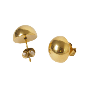 Γυναικεία σκουλαρίκια ατσάλι 316L χρυσό bode 02701