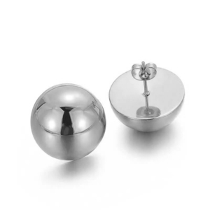 Women's earrings steel 316L silver bode 02702