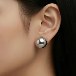 Γυναικεία σκουλαρίκια ατσάλι 316L ασημί bode 02702