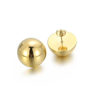 Women's earrings steel 316L gold bode 02707