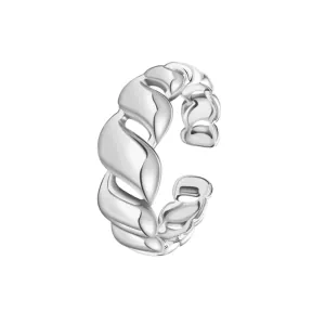 Γυναικείο δαχτυλίδι  με ιδιαίτερο σχέδιο ατσάλι ασημί bode 02879