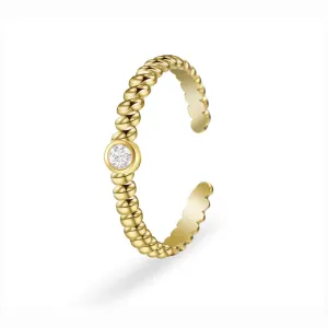 Women's ring bode 02887 steel 316L gold