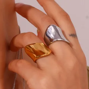 Γυναικείο δαχτυλίδι ατσάλι 316L ασημί bode 02912