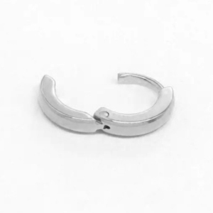 Hoop earrings Set 2 pairs steel 316L silver bode 02028