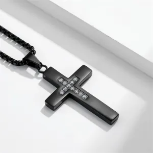 Ανδρικός Σταυρός Ανοξείδωτο Ατσάλι Μαύρο bode 02971BL