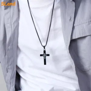 Ανδρικός Σταυρός Ανοξείδωτο Ατσάλι Μαύρο bode 02971BL