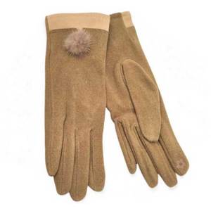 Gloves for women Verde 02-595 beige