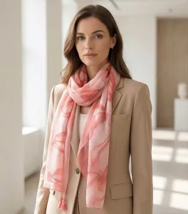 Γυναικείο Φουλάρι Verde 03-1682 σομόν