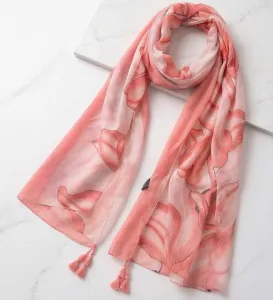 Γυναικείο Φουλάρι Verde 03-1682 σομόν