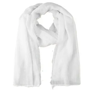 Women's scarf Verde 03-1735 white