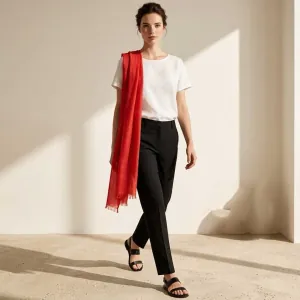 Γυναικείο Φουλάρι Verde 03-1737 κόκκινο