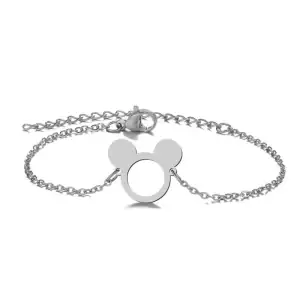 Children's bracelet hypoallergenic steel Miini 316L silver 