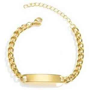 Children's bracelet hypoallergenic steel 316L gold 