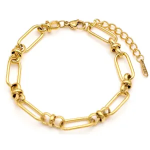 Γυναικείο βραχιόλι αλυσίδα 8mm ατσάλι 316L επίχρυσο bode 03212