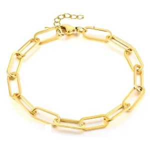 Γυναικείο βραχιόλι αλυσίδα 8mm ατσάλι 316L επίχρυσο bode 03214