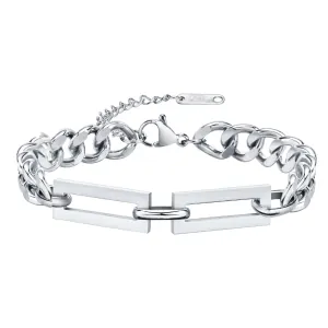 Γυναικείο βραχιόλι αλυσίδα 9mm ατσάλι 316L ασημί bode 03215