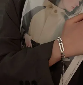 Γυναικείο βραχιόλι αλυσίδα 9mm ατσάλι 316L ασημί bode 03215