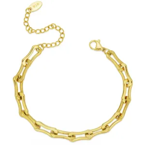 Γυναικείο βραχιόλι αλυσίδα 5mm ατσάλι 316L επίχρυσο bode 03216