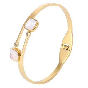 Women's steel bracelet 316L gold