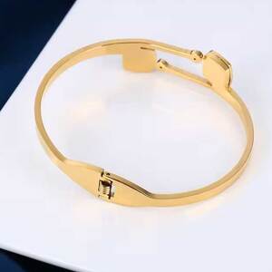 Women's steel bracelet 316L gold