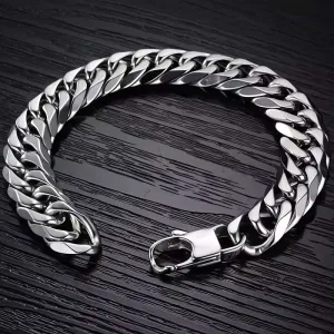 Steel bracelet 316L silver