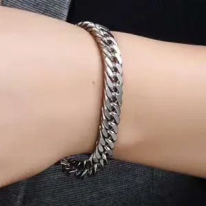 Steel bracelet 316L silver