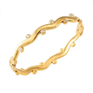 Women's steel bracelet 316L gold