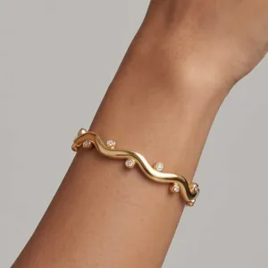 Women's steel bracelet 316L gold