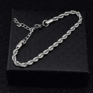 Women's steel bracelet 316L silver