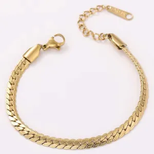 Women's steel bracelet 316L gold