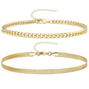 Women's Ankle Bracelet Gold Plated Stainless Steel