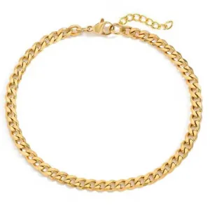 Women's Ankle Bracelet Gold Plated Stainless Steel
