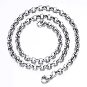 Womens necklace steel 316L silver