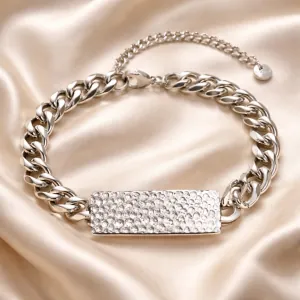 Γυναικείο βραχιόλι ταυτότητα ατσάλι 316L ασημί bode 03479