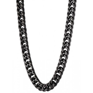 Men's 316L steel chain 03509 in black color